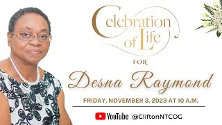 Celebration of Life  Desna Raymond  November 3 2023 [upl. by Jewett750]