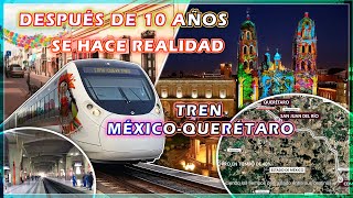 Arranca Tren MéxicoQuerétaro regresó después de años para conectar los trenes al norte de México [upl. by Anaibib]