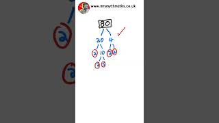 GCSE Maths  Prime Factor Decomposition pfd primefactor primefactors primes factorising maths [upl. by Rebma]