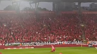 quotTaniec Eleny  Hymn Widzewaquot  początek meczu Widzew Łódź  Lech Poznań  27072024 [upl. by Eivla]