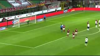 Luca Toni Fantastic Panenka Penalty Goal  AC Milan vs Hellas Veron 01 Serie A 2015 HD [upl. by Hiller]