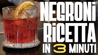 Il Negroni Il Re eletto da un CONTE  Ricetta e Preparazione  Italian Bartender [upl. by Kariotta]