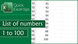 How to make a list of 1 to 100 [upl. by Dranik597]