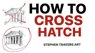 How to Cross Hatch  The Best Cross Hatching Tip [upl. by Namlak18]