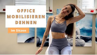 5 MIN OFFICE MOBILISIEREN DEHNEN │ im Sitzen │Nackenentspannung in der Arbeit│Vivienne Noemi [upl. by Fates207]