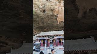 甘肅天水麥積山仙人崖景區：西崖、靈應寺。Xianren Cliff in Maiji Mountain Tianshui Gansu Province Xiya Lingying Temple [upl. by Kliment882]