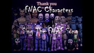 All FNAC Characters Sing The FNAF Song [upl. by Neehs]