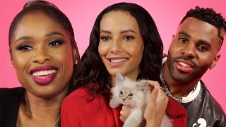 The Cast of quotCatsquot Play With Kittens While Answering Fan Questions [upl. by Nylarahs]