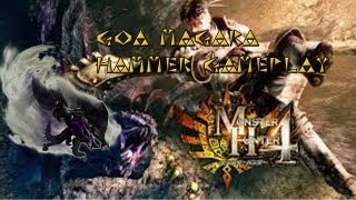 MH4  GOA MAGARA Monster Hunter 4 Hammer Gameplay Event live モンスターハンター4 ゴア・マガラ [upl. by Nifares]