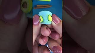 TUTORIAL Miniature avocado with polymer clay 🥑 preview [upl. by Kathy]