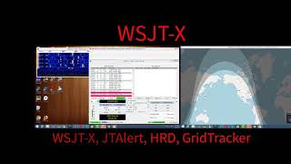 FT897 CQ FT8  WSJTX  JTAlert  HRD  GridTracker  N7JFP [upl. by Dorothea]