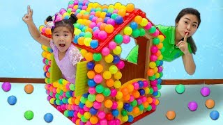 Suri Playing with Colored Balls Playhouse Toy [upl. by Nahor]