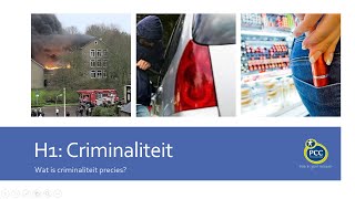 Maatschappijkunde Thema Criminaliteit  Hoofdstuk 1 [upl. by Redla]