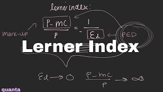 The Lerner Index Derivation amp Examples [upl. by Huxley454]