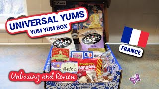 France UNIVERSAL YUMS Subscription Box Unboxing amp Taste Test  February 2024 YumYum Box [upl. by Ennis]