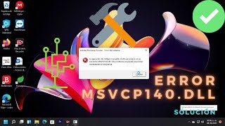 👨‍🔧 Solucionar el error MSVCP140dll  Fácil y rápido en Windows 10 amp 11 [upl. by Flss]