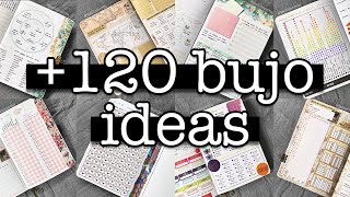 Bullet journal ideas MARATHON 💜 120 ideas for your bujo [upl. by Hsakaa]