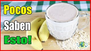 LICUADO DE PLÁTANO CON AVENA EN AYUNAS [upl. by Nillad]