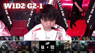 RA vs TES  Game 1  Week 1 Day 2 LPL Summer 2024  Rare Atom vs Top Esports G1 [upl. by Adneral]