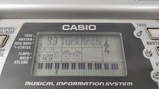 93  Turkish March  Mozart Casio CTK 496 Song Bank Archive [upl. by Nayllij]