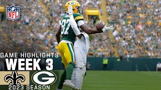 New Orleans Saints vs Green Bay Packers Game Highlights  NFL 2023 Week 3 [upl. by Mona]