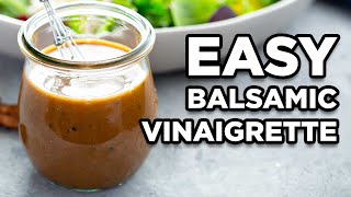 Homemade Balsamic Vinaigrette  Salad Dressing Recipes by MOMables [upl. by Arde367]