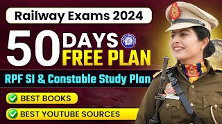 RPF SI and constable 2024  Free Study Plan for railway exams  RPF Constable and SI Exam Date [upl. by Amilah]