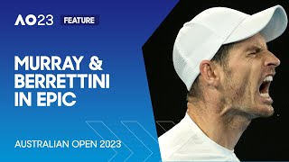 Murray v Berrettini An Epic Battle  Australian Open 2023 [upl. by Eniamrahc]