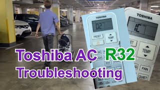 Toshiba inverter Air conditioner indoor unit lamp blinking  error 02C1 [upl. by Onitselec487]