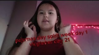 pajamas day spirit week day 1 vlogtober day 21 👻🎃 [upl. by Atikim]