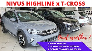 NIVUS HIGHLINE x TCROSS DIFERENÇAS E PREÇOS [upl. by Ateuqahs]