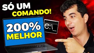 USE 1 COMANDO PARA DEIXAR O WINDOWS 1011 MAIS RÁPIDO E OTIMIZADO  Deixe seu PC Mais Rápido FÁCIL [upl. by Nilesoj184]