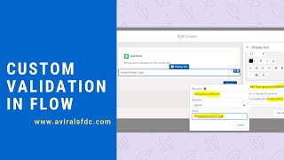 Custom Validation in Lightning Flows  Salesforce Lightning Flows [upl. by Pelage]