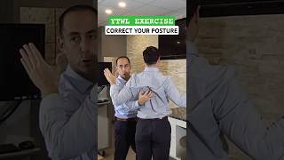 Correct Your Posture and Eliminate Back Pain painrelief chiropractor shorts exercise [upl. by Eicrad]