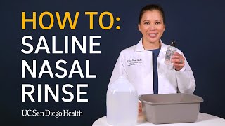 Saline Nasal Rinse How To [upl. by Jamin204]