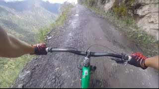 Biking down Death Road  South America 2015 [upl. by Ainwat333]