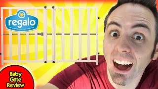 BEST BABY GATE  Regalo Wooden Expandable Safety Gate Review [upl. by Adolpho]