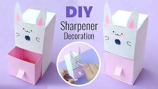 How to make Sharpener and Eraser box  DIY Sharpener decoration Ideas  DIY Paper Crafts for School [upl. by Tlihcox998]