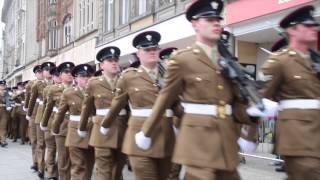 Mercian Regiment March Nottingham [upl. by Sairahcaz902]