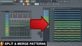 How To Split amp Merge Patterns In FL Studio Beginner Tutorial [upl. by Howie]