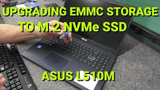 How to UPGRADE eMMC Storage With M2 NVMe SSD On ASUS Laptop [upl. by Auohc]