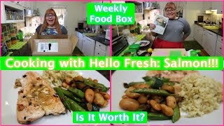 Cooking with Hello Fresh Salmon Dinner [upl. by Quince757]