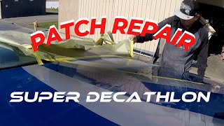 Patch Repair on Super Decathlon  American Champion Aircraft [upl. by Itsirhc]