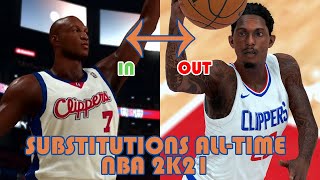 Every Replacement on NBA 2K21 AllTime Roster Comparison [upl. by Bryce]