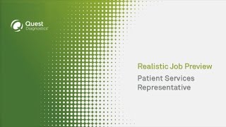 Patient Services Representative Phleb – Realistic Job Preview [upl. by Macintosh493]