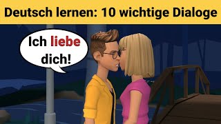 Deutsch lernen  10 wichtige Dialoge [upl. by Michiko470]