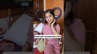 அசிங்கம் படுத்திடான்😭⁉️diwali hair accessories😍 diy hair oil🥹⁉️shorts hairaccessories haul hau [upl. by Berty]