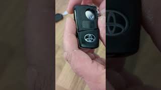 Key Battery replacement Toyota chr 12 turbo 2017 [upl. by Enirual]