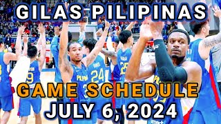 Gilas Pilipinas vs Brazil Game Schedule July 6 2024  FIBA Olympic Qualifying Tournament 2024 [upl. by Adhern]