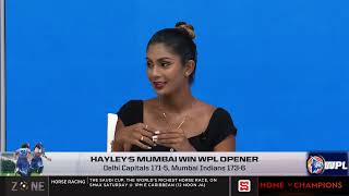 Hayleys Mumbai win WPL Opener Kaur scored match winning 55 from 34 deliveries Zone review WPL [upl. by Boggs]